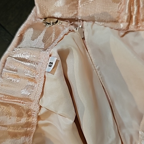 STUNNING URSULA OF SWITZERLAND LIGHT PINK PAISLEY SKIRT SUIT - Picture 9 of 14